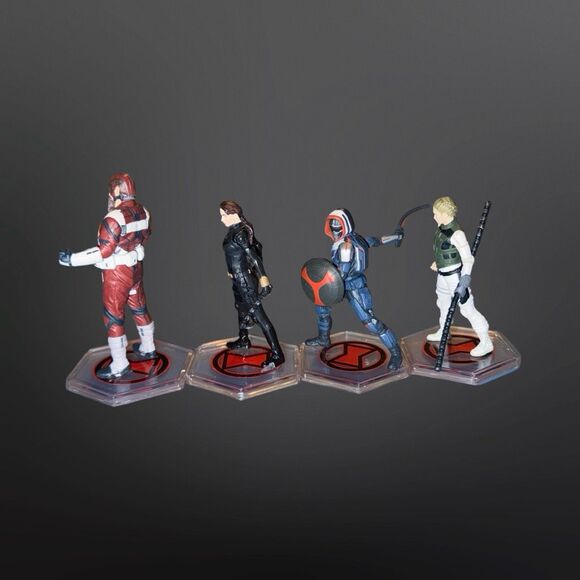 Disney Marvel Black Widow Taskmaster Red Guardian Yelena 4pc PVC Figures - Picture 3 of 10